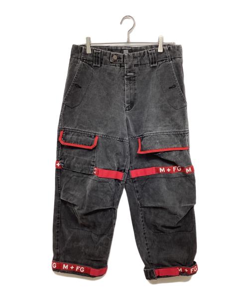 MARITHE+FRANCOIS GIRBAUD（マリテフランソワジルボー）MARITHE+FRANCOIS GIRBAUD (マリテフランソワジルボー) デニムシャトルパンツ 8MM27N ブラック サイズ:33の古着・服飾アイテム
