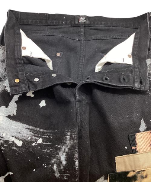 Paul Smith RED EAR（ポールスミス レッドイヤー）Paul Smith RED EAR (ポールスミス レッドイヤー) ペインティングジーンズ ブラック サイズ:Mの古着・服飾アイテム