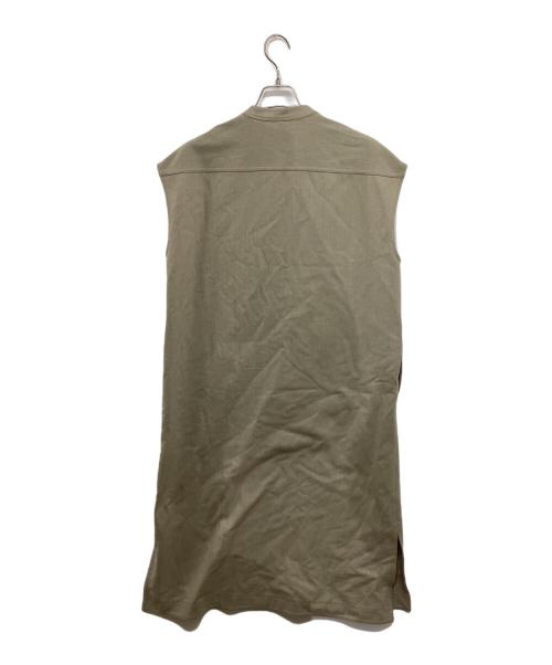 LE GLAZIK（ル グラジック）LE GLAZIK (ル グラジック) ウーレンフランネル スキッパーワンピース LG-G0041 WFT ベージュ サイズ:36の古着・服飾アイテム