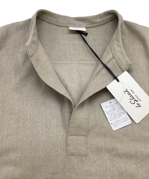 LE GLAZIK（ル グラジック）LE GLAZIK (ル グラジック) ウーレンフランネル スキッパーワンピース LG-G0041 WFT ベージュ サイズ:36の古着・服飾アイテム