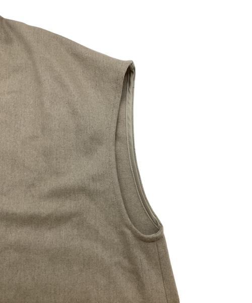 LE GLAZIK（ル グラジック）LE GLAZIK (ル グラジック) ウーレンフランネル スキッパーワンピース LG-G0041 WFT ベージュ サイズ:36の古着・服飾アイテム