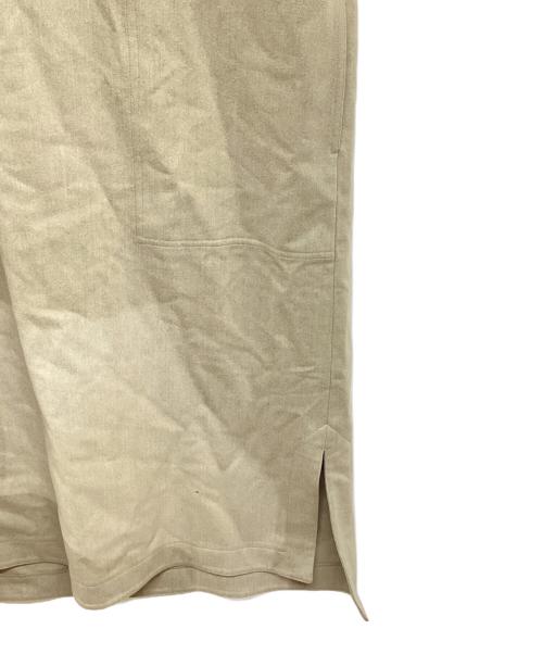 LE GLAZIK（ル グラジック）LE GLAZIK (ル グラジック) ウーレンフランネル スキッパーワンピース LG-G0041 WFT ベージュ サイズ:36の古着・服飾アイテム