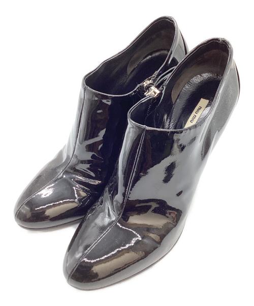 MIU MIU（ミュウミュウ）MIU MIU (ミュウミュウ) ヒールパンプス ブラック サイズ:35 1/2の古着・服飾アイテム