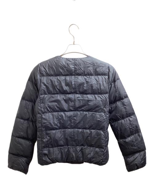 Pyrenex（ピレネックス）Pyrenex (ピレネックス) ノーカラーダウンジャケット / CANNES /HWO061 ネイビー サイズ:38の古着・服飾アイテム