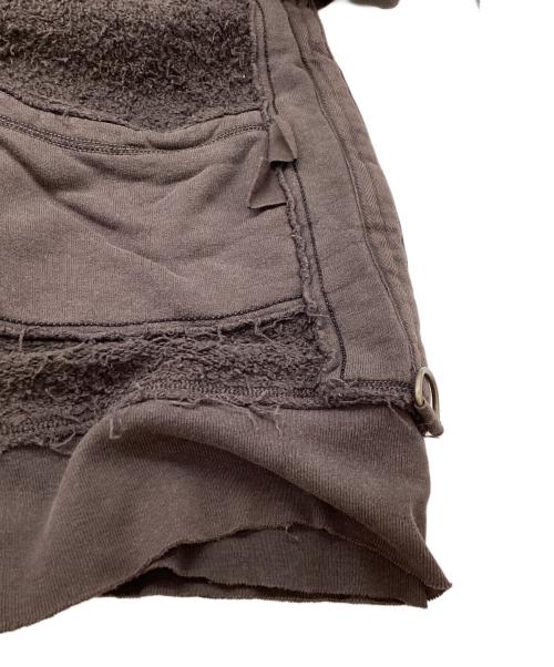 MARITHE+FRANCOIS GIRBAUD（マリテフランソワジルボー）MARITHE+FRANCOIS GIRBAUD (マリテフランソワジルボー) パッチワークジップパーカー ブラウン サイズ:Lの古着・服飾アイテム