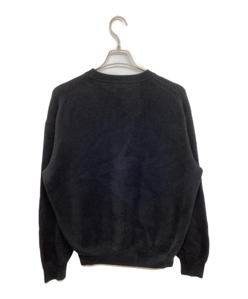 BATONER（バトナ―）BATONER (バトナ―) ROYAL RAMIE CREW NECK BN-23SM-018 ロイヤルラミークルーネックニット ブラック サイズ:3の古着・服飾アイテム