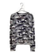 Acne studiosアクネ ストゥディオス）の古着「24AW / シャギーニット / FN-MN-KNIT000506」｜ブラック