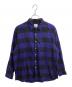 uniform experiment（ユニフォームエクスペリメント）の古着「BAGGY REGULAR COLLAR FLANNEL BLOCK CHECK SHIRT / UE-222023 / MADE IN JAPAN」｜ブルー