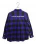 uniform experiment (ユニフォームエクスペリメント) BAGGY REGULAR COLLAR FLANNEL BLOCK CHECK SHIRT / UE-222023 / MADE IN JAPAN ブルー サイズ:1：4000円