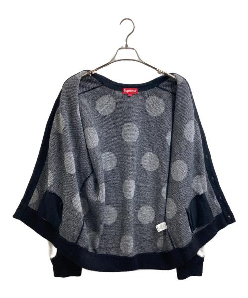 SUPREME（シュプリーム）Supreme (シュプリーム) Brushed Polka Dot Cardigan / ブラッシュド ポルカドット カーディガン / ニットカーディガン ブラック サイズ:Lの古着・服飾アイテム