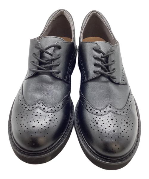 EVOL（イーボル）EVOL (イーボル) 本革メダリオンレースアップシューズ ブラック サイズ:24cmの古着・服飾アイテム