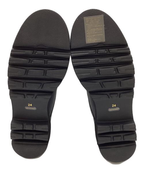 EVOL（イーボル）EVOL (イーボル) 本革メダリオンレースアップシューズ ブラック サイズ:24cmの古着・服飾アイテム