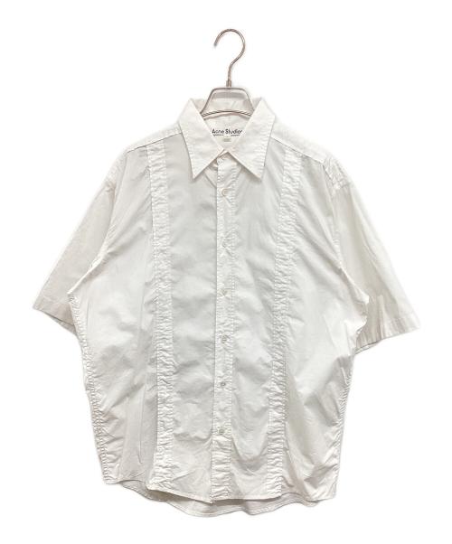 Acne studios（アクネ ストゥディオス）Acne studios (アクネ ストゥディオス) ショートスリーブボタンアップシャツ FN-MN-SHIR00742 ホワイト サイズ:44の古着・服飾アイテム