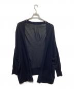 MUSE de Deuxieme Classeミューズ ドゥーズィエム クラス）の古着「Shake code ショートカーディガン 22080500418010」｜ネイビー