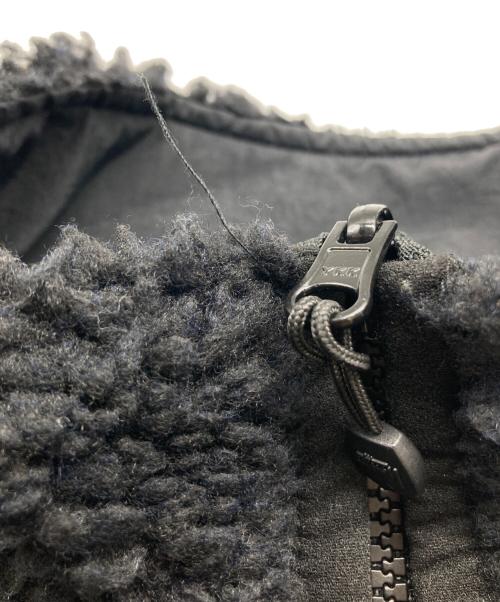 stussy（ステューシー）stussy (ステューシー) SHERPA REVERSIBLE JACKET / シェルパ リバーシブル ジャケット / ボア フリース ジャケット / 118529 / ショーンフォント / ロゴ刺繍 ブラック サイズ:Mの古着・服飾アイテム