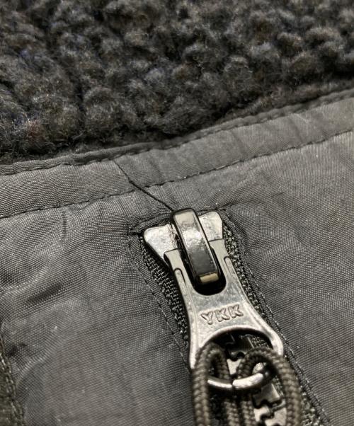 stussy（ステューシー）stussy (ステューシー) SHERPA REVERSIBLE JACKET / シェルパ リバーシブル ジャケット / ボア フリース ジャケット / 118529 / ショーンフォント / ロゴ刺繍 ブラック サイズ:Mの古着・服飾アイテム