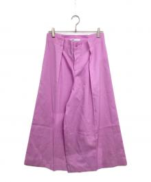 132 5. ISSEY MIYAKE（132 5. イッセイ ミヤケ）の古着「OBLIQUE FOLD BOTTOMS IL43FF310」｜ピンク