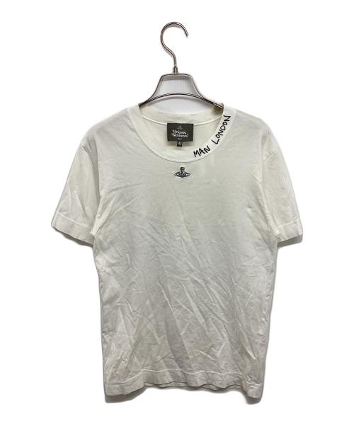 Vivienne Westwood man（ヴィヴィアン ウェストウッド マン）Vivienne Westwood man (ヴィヴィアン ウェストウッド マン) “MAN LONDON” リンガー リラックスＴシャツ ホワイト サイズ:42の古着・服飾アイテム