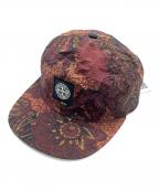 STONE ISLAND×SUPREMEストーンアイランド×シュプリーム）の古着「15SS Nylon Metal 5C 6-Panel CAP ナイロンメタル5C 6パネルキャップ」｜レッド