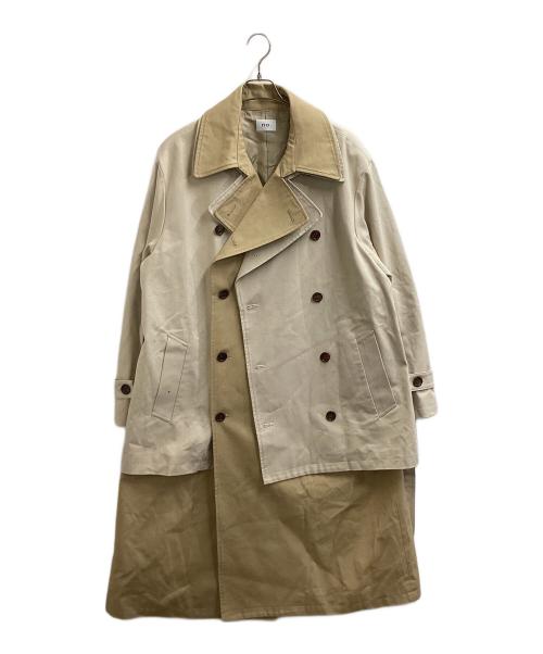 no.（ナンバー）no. (ナンバー) LAYERED TRENCH COAT / レイヤードトレンチコート / 20FW-CO-01 ベージュ サイズ:2の古着・服飾アイテム