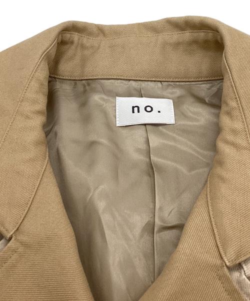 no.（ナンバー）no. (ナンバー) LAYERED TRENCH COAT / レイヤードトレンチコート / 20FW-CO-01 ベージュ サイズ:2の古着・服飾アイテム