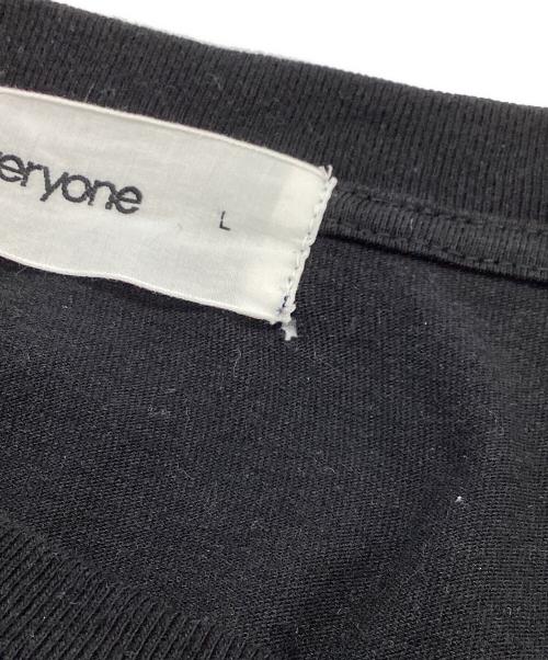 everyone（エブリワン）everyone (エブリワン) プリントTシャツ ブラック サイズ:Lの古着・服飾アイテム