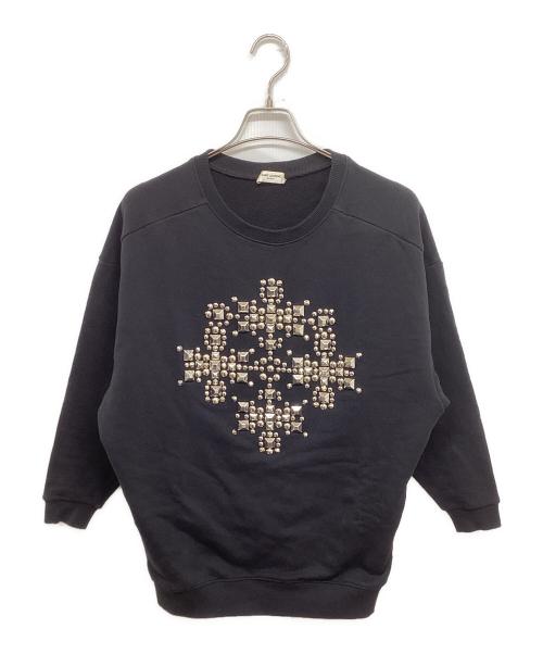 Saint Laurent Paris（サンローランパリ）Saint Laurent Paris (サンローランパリ) スタッズ装飾スウェット 365364 Y2JC2 14AW エディ期 ブラック サイズ:XSの古着・服飾アイテム