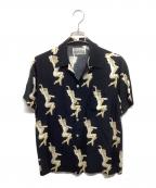 WACKO MARIAワコマリア）の古着「NUDE ALOHA SHIRT ヌードアロハシャツ」｜ブラック
