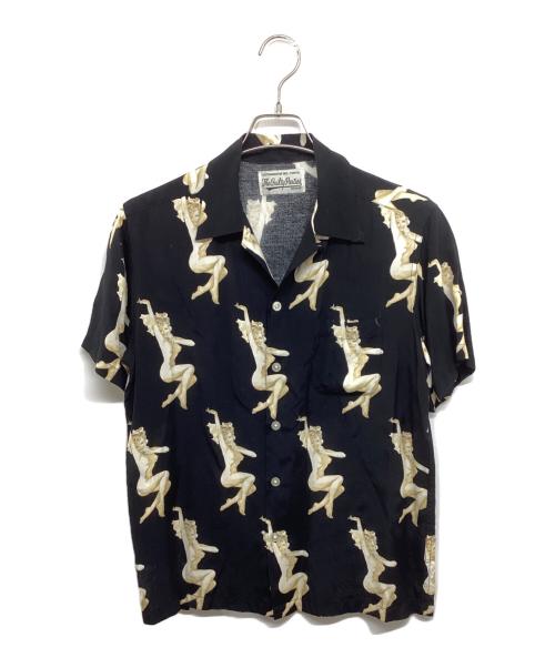 WACKO MARIA（ワコマリア）WACKO MARIA (ワコマリア) NUDE ALOHA SHIRT ヌードアロハシャツ ブラック サイズ:Mの古着・服飾アイテム