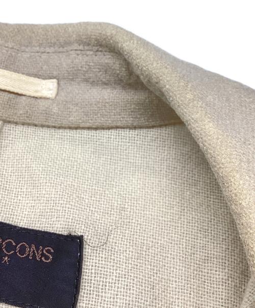 COMME des GARCONS HOMME（コムデギャルソン オム）COMME des GARCONS HOMME (コムデギャルソン オム) ウールジャケット HG-J048 AD2002 アイボリー サイズ:Mの古着・服飾アイテム