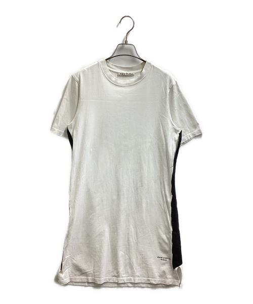 Acne studios（アクネ ストゥディオス）Acne studios (アクネ ストゥディオス) CONTRAST TAPE Dress / コントラスト テープ ドレス / FN-WN-DRES000346 ホワイト サイズ:XSの古着・服飾アイテム