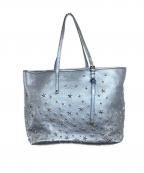 JIMMY CHOOジミーチュウ）の古着「レザートートバッグ」｜ブルー