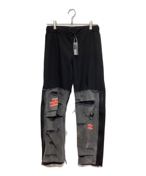 coucou bebe75018（ククベベ 75018）coucou bebe75018 (ククベベ 75018) CP TECHNICAL PANT CHANGEMENT DE PROPRIETAIRE ブラック サイズ:32の古着・服飾アイテム