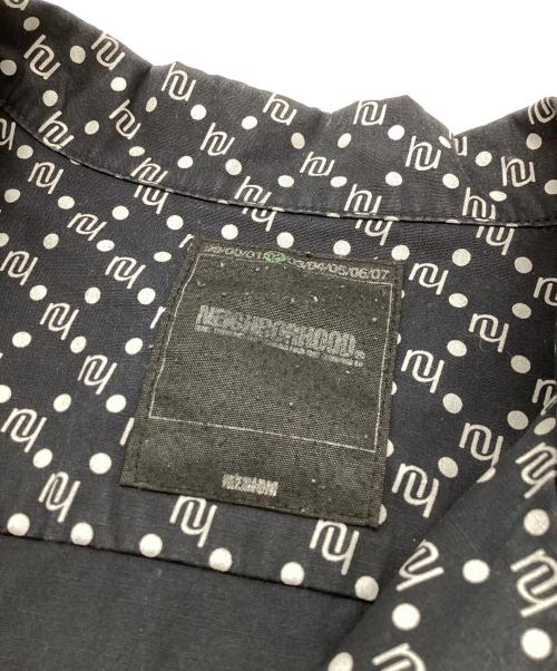 NEIGHBORHOOD（ネイバーフッド）NEIGHBORHOOD (ネイバーフッド) モノグラム オープンカラーシャツ / 02SS 初期アーカイブ / DCN-H-SH-W06 ネイビー サイズ:Mの古着・服飾アイテム