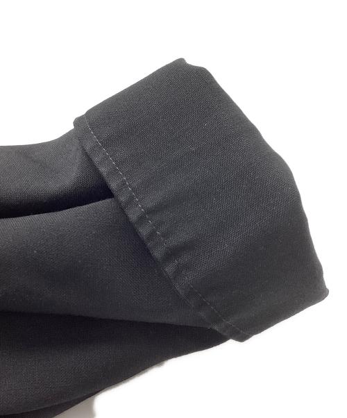 Graphpaper（グラフペーパー）Graphpaper (グラフペーパー) Worsted ViralOff Oversized Reguler Collar Shirt GM224-50094 MARZOTTO ブラック サイズ:Freeの古着・服飾アイテム