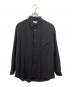 Graphpaper（グラフペーパー）の古着「Worsted ViralOff Oversized Reguler Collar Shirt GM224-50094 MARZOTTO」｜ブラック