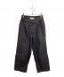 Azuma（アズマ）の古着「ジップワイドパンツ 21SH-PT-03」｜ブラック