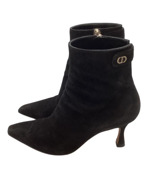 Christian Dior（クリスチャン ディオール）Christian Dior (クリスチャン ディオール) CDロゴスエードブーティ ブラック サイズ:34 1/2 Dの古着・服飾アイテム