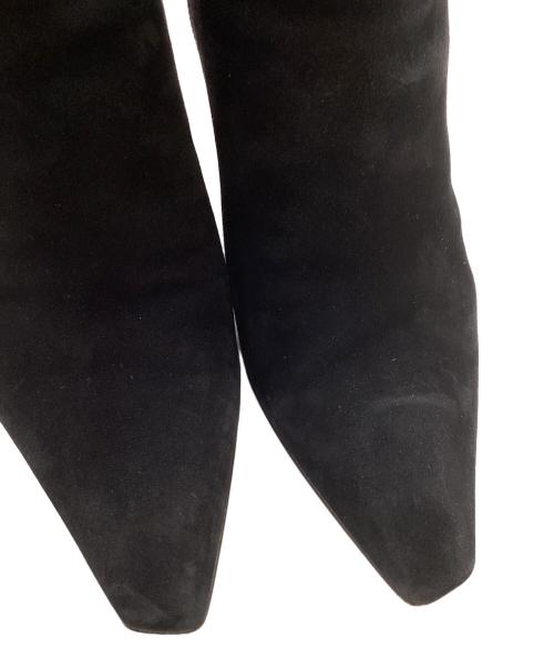 Christian Dior（クリスチャン ディオール）Christian Dior (クリスチャン ディオール) CDロゴスエードブーティ ブラック サイズ:34 1/2 Dの古着・服飾アイテム