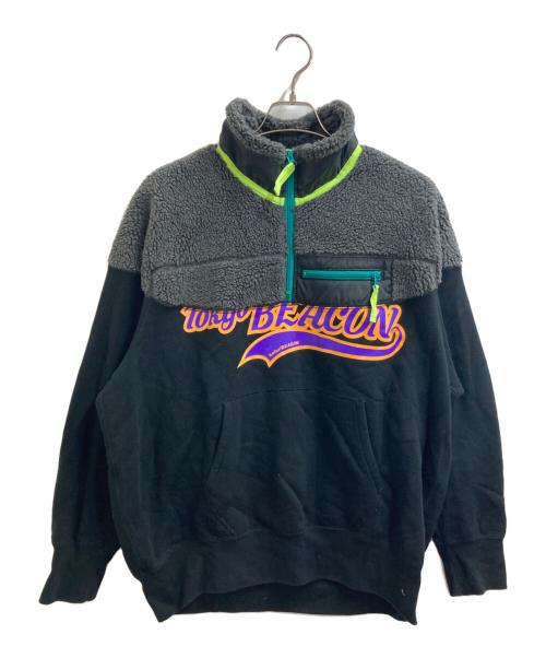 kolor/BEACON（カラービーコン）kolor/BEACON (カラービーコン) ハーフジップボアスウェット / Made in JAPAN / 21WBM T01231 グレー サイズ:2の古着・服飾アイテム