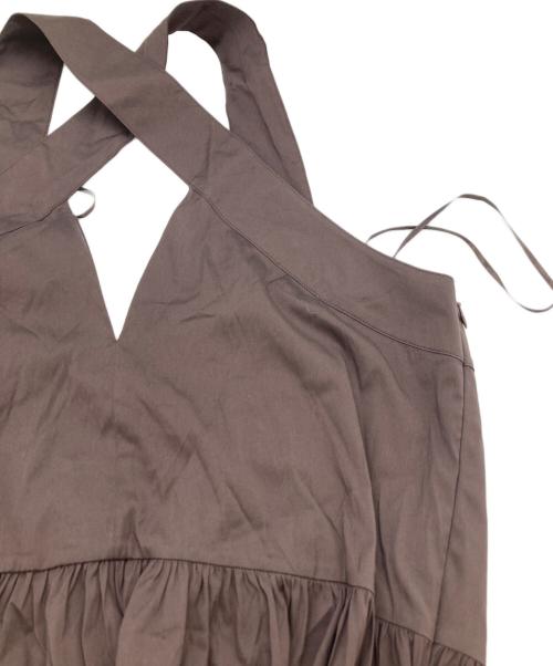 MaxMara BEACHWEAR（マックスマーラ ビーチウェア）MaxMara BEACHWEAR (マックスマーラ ビーチウェア) Long dress ブラウン サイズ:US10の古着・服飾アイテム