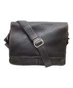 土屋鞄ツチヤカバン）の古着「土屋鞄 / レザーショルダーバッグ / プロータ防水フラップファスナーショルダー」｜ブラック