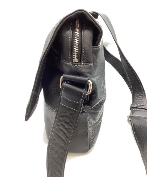 土屋鞄（ツチヤカバン）土屋鞄 (ツチヤカバン) 土屋鞄 / レザーショルダーバッグ / プロータ防水フラップファスナーショルダー ブラックの古着・服飾アイテム