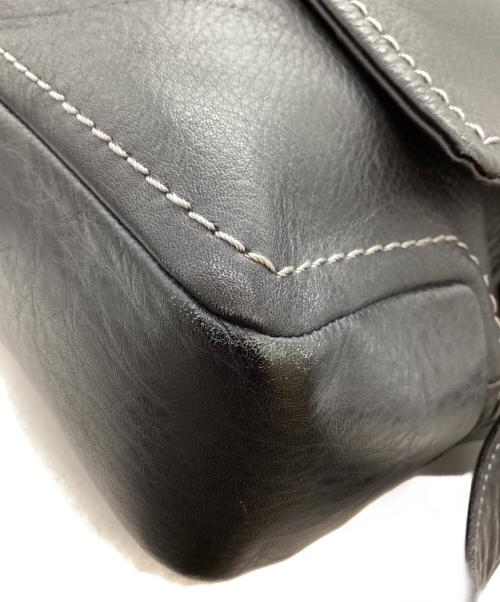 土屋鞄（ツチヤカバン）土屋鞄 (ツチヤカバン) 土屋鞄 / レザーショルダーバッグ / プロータ防水フラップファスナーショルダー ブラックの古着・服飾アイテム