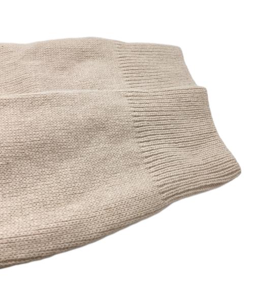 maison kitsune（メゾンキツネ）MAISON KITSUNE (メゾンキツネ) ウールニット / JM00516KT1006 ベージュ サイズ:Lの古着・服飾アイテム