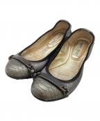 JIMMY CHOOジミーチュウ）の古着「フラットシューズ」｜グレー