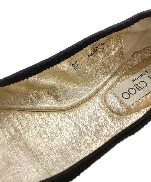 JIMMY CHOO（ジミーチュウ）JIMMY CHOO (ジミーチュウ) フラットシューズ グレー サイズ:37の古着・服飾アイテム