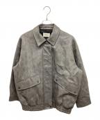 THROWスロー）の古着「F/LEATHER SWING TOP BZ 030GA030-2280」｜ブラウン