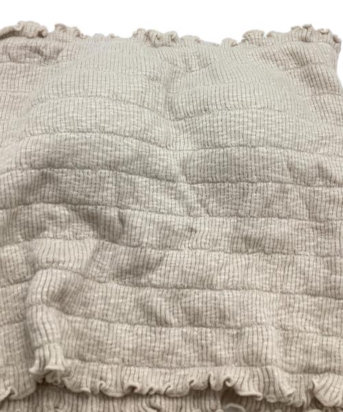 ANDMARY（アンドマリー）ANDMARY (アンドマリー) Mei shirring tops AM1169 ベージュ サイズ:FREEの古着・服飾アイテム