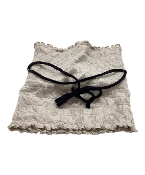 ANDMARY（アンドマリー）ANDMARY (アンドマリー) Mei shirring tops AM1169 ベージュ サイズ:FREEの古着・服飾アイテム